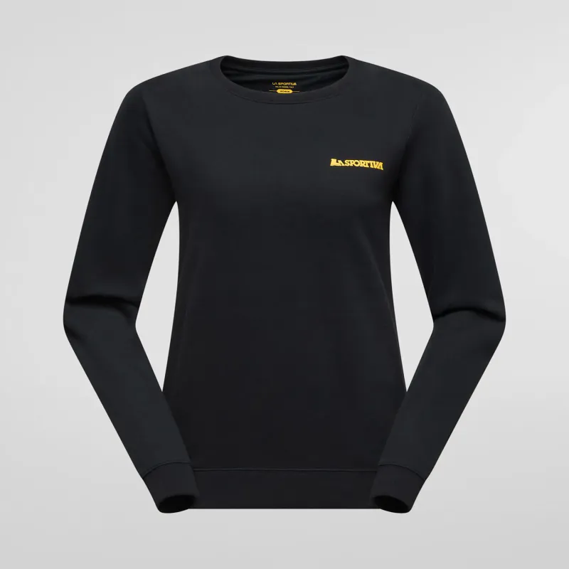 La Sportiva Climbing on the Moon Sweatshirt W Nero/Giallo
