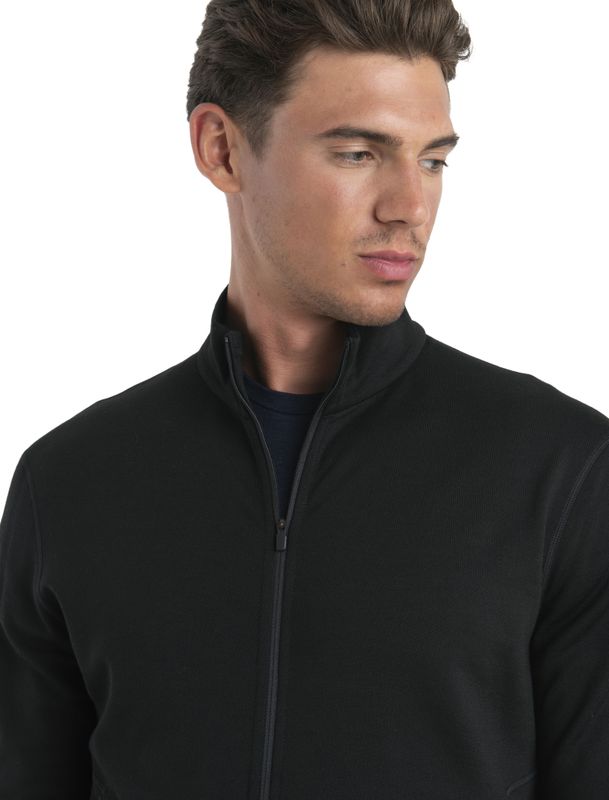 Men's Merino 560 RealFleece Elemental II LS Zip Black
