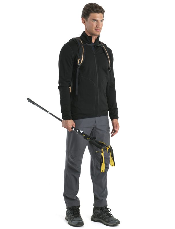Men's Merino 560 RealFleece Elemental II LS Zip Black