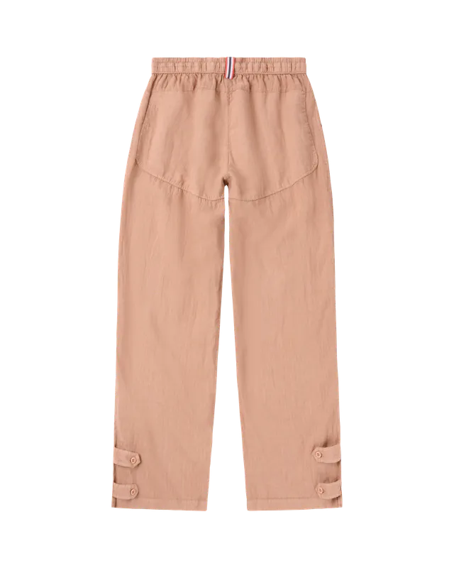 Safari Linen Pants Womens Apricot