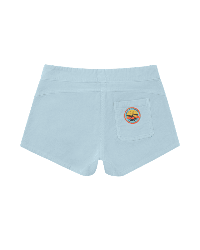 3Incher Concord G.Dyed Shorts Womens Faded Blue Sky