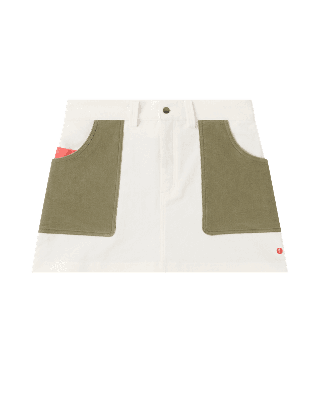 Concord Skirt Womens Natural/Olive Ash