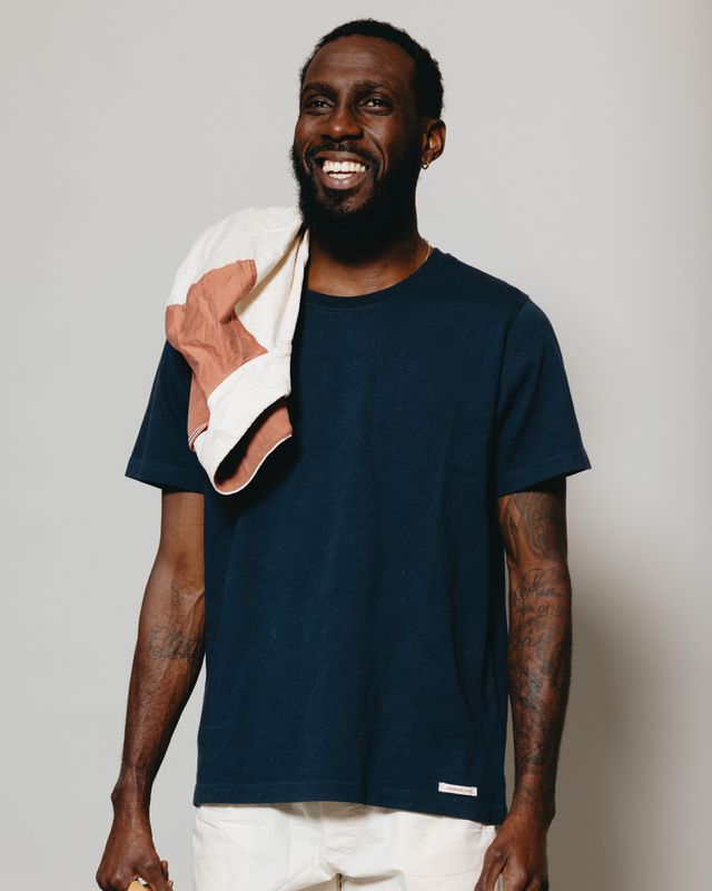 Amundsen Oslo Tee Mens Faded Navy