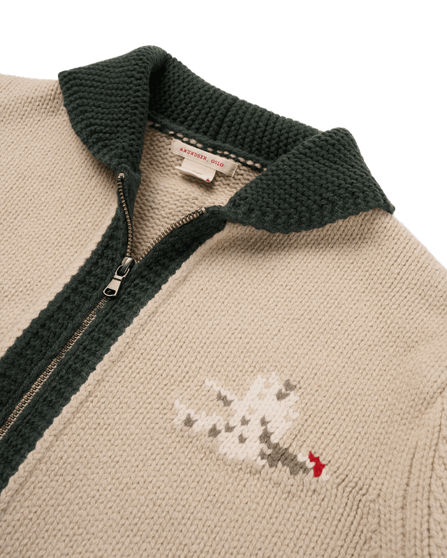 Amundsen Huntsman Cardigan Mens Desert/Olive