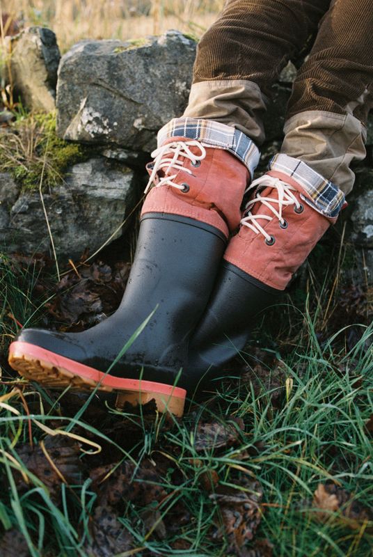 Field Mucks Waxed Cotton Brown/Terra Red