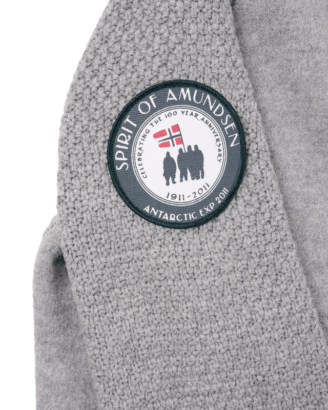 Amundsen Boiled Hoodie Laced Mens Light Grey