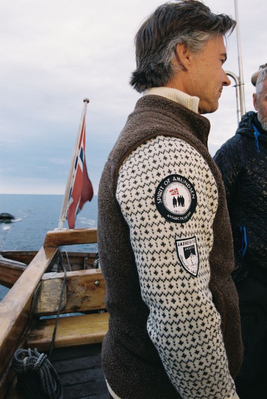 Amundsen Heroes of Telemark Full Zip Mens Natural