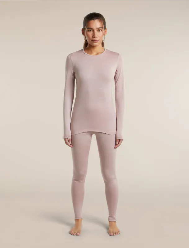 Icebreaker 260 Oasis Long Sleeve Crewe Women Pink Quartz