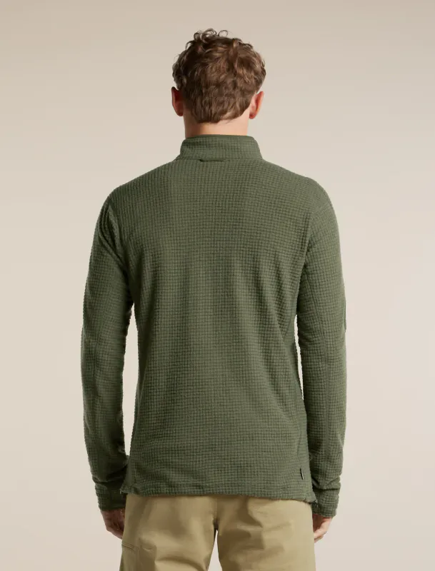 Men´s 400 RealFleece Grid Peaksland Half Zip Dk Loden