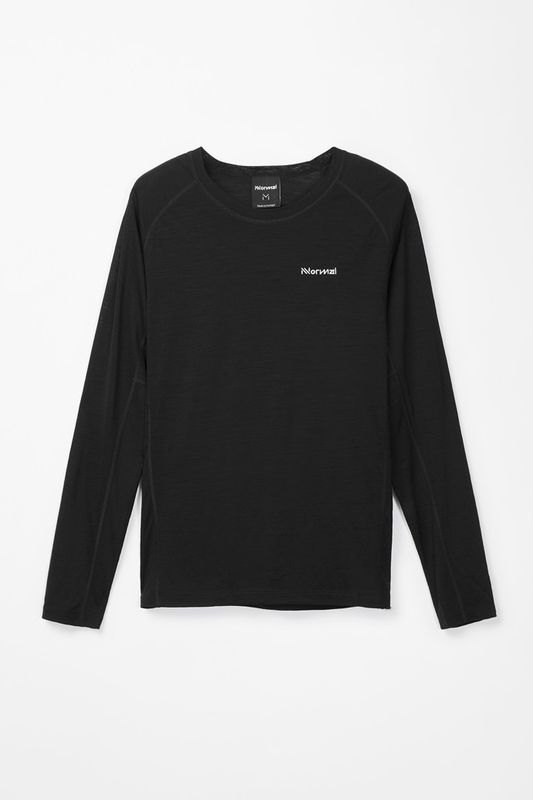 NNormal Womens Merino Long Sleeve T-shirt Black