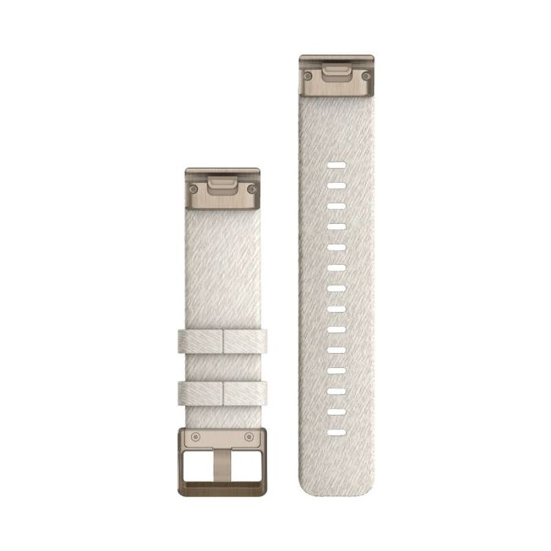 Garmin QuickFit 20mm Cream Heathered Nylon Band (Soft Gold)
