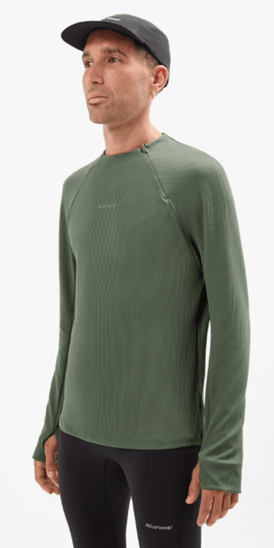 NNormal Mens Trail LS Dark Green