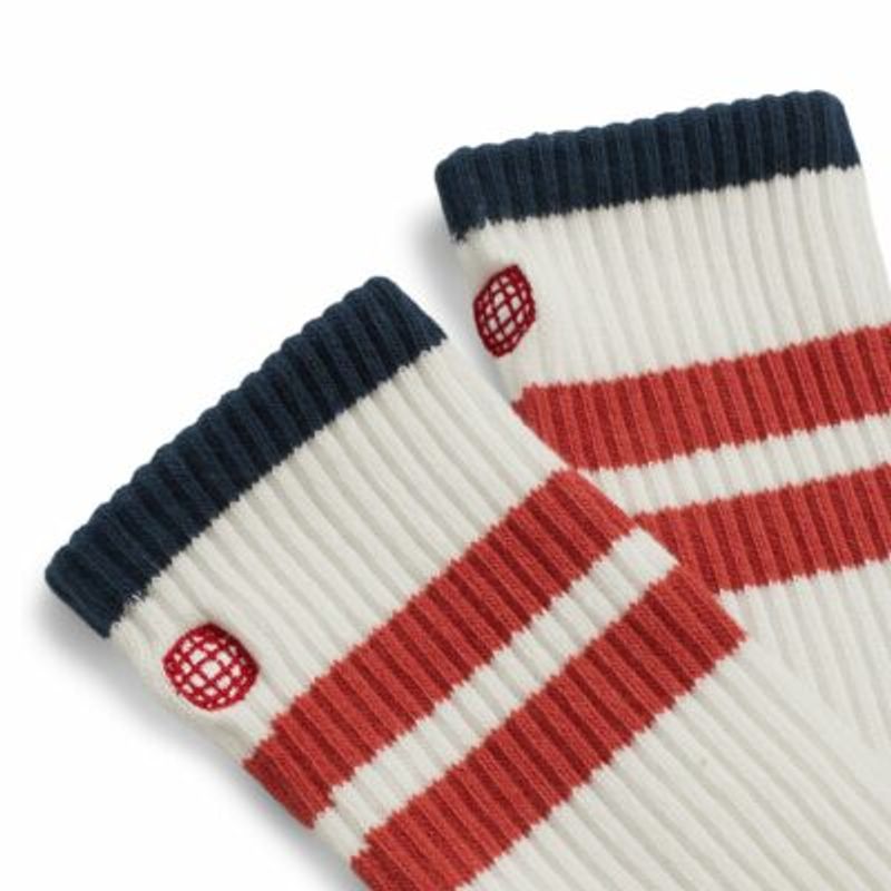 Amundsen Oslo Crew Socks 001 White/Red