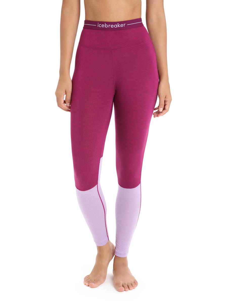 Icebreaker Ws 125 Zoneknit Leggings Purple Gaze/Go Berry