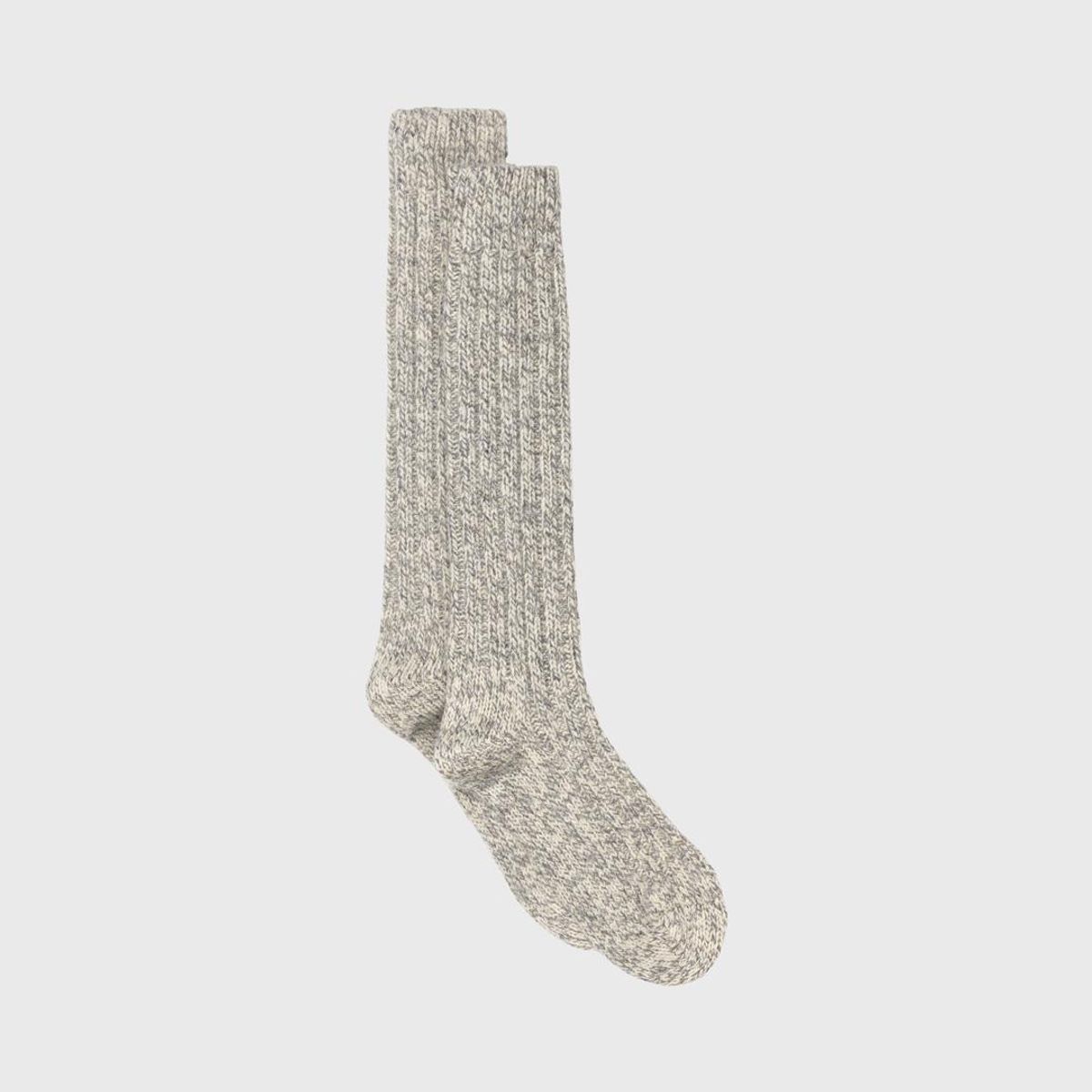 Calzini Rib long Alpaca/Wool Grey
