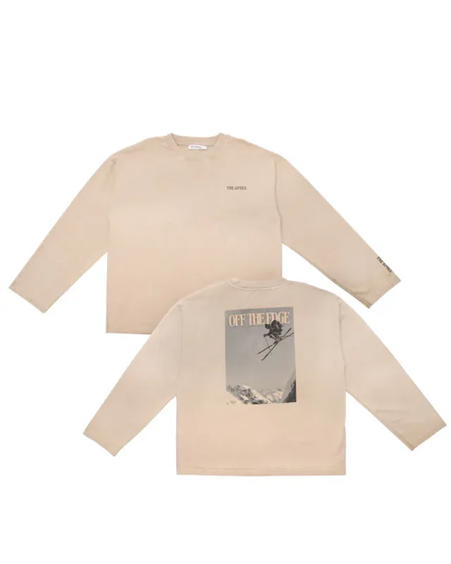Pre Après Boxy Maverick Long Sleeve - Khaki Grey