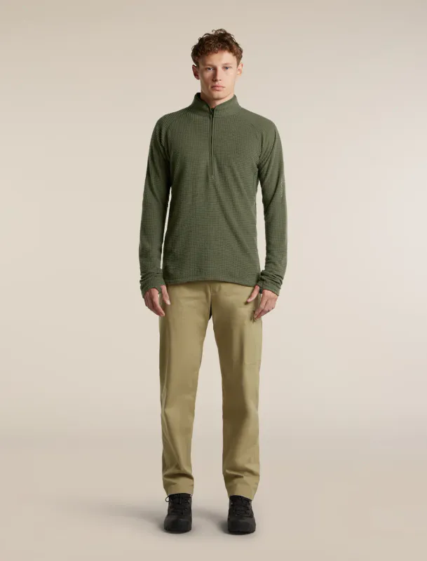Men´s 400 RealFleece Grid Peaksland Half Zip Dk Loden