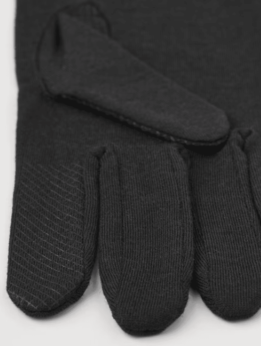 Merino Wool Liner Long 5-finger Black