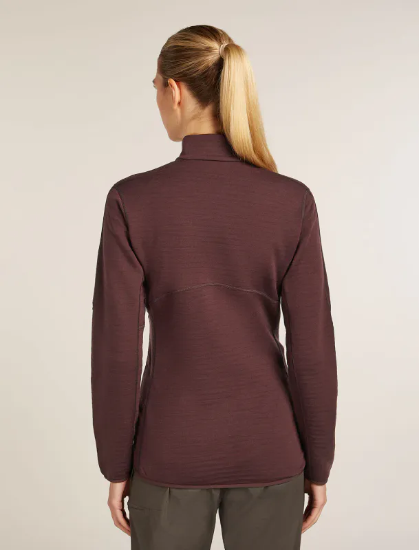 Women's Merino 400 RealFleece Descender LS Zip Jacket Java