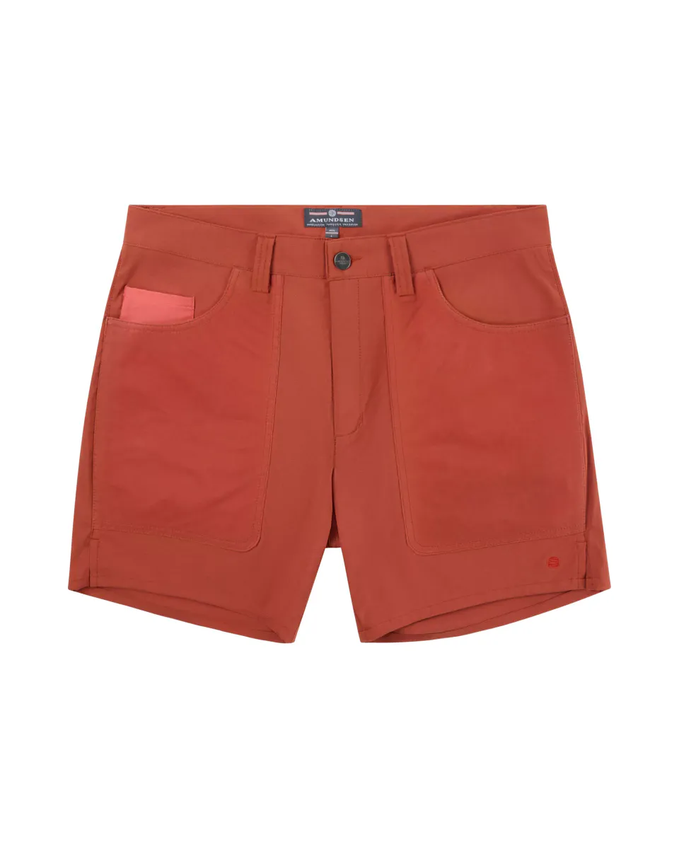 Amundsen 7INCHER FIELD SHORTS M 164 Terra Red/Red